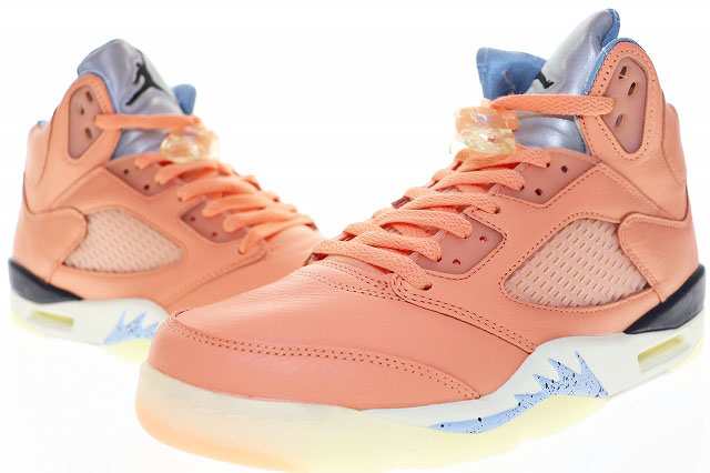 【中古】ナイキ NIKE × DJ KHALED AIR JORDAN 5 RETRO SP CRIMSON BLISS LECHE BLUESAIL 27.5 DV4982-641 ▲■240916