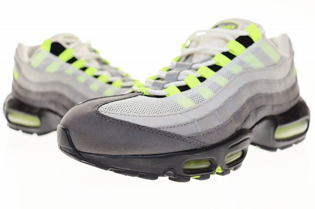 【中古】ナイキ NIKE AIR MAX 95 OG NEON YELLOW GRADATION 2018 28.5cm 554970-071 エア マックス ネオン ▲■240923