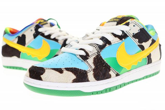 【中古】ナイキ NIKE SB DUNK LOW PRO QS F&F BEN & JERRY'S 2020 26.5cm CHUNKY DUNKY CU3244-100 ▲■240927