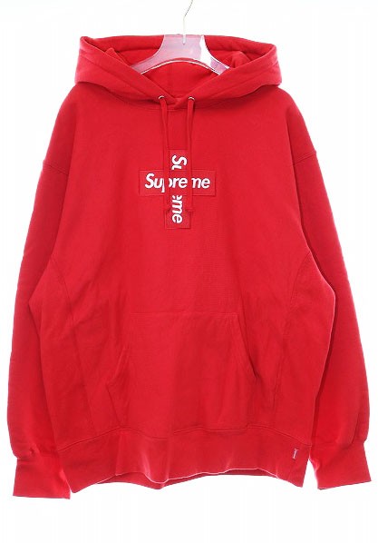 【中古】シュプリーム SUPREME 20AW CROSS BOX LOGO HOODED SWEATSHIRT クロスボックス ロゴ パーカー ☆AA★ 241009