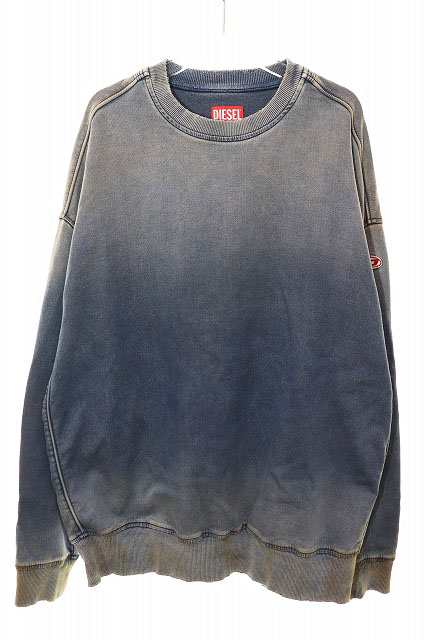 【中古】ディーゼル DIESEL D-KRIB TRACK SWEAT-SHIRT S A03943 スウェット ヴィンテージ加工 デニム 241001