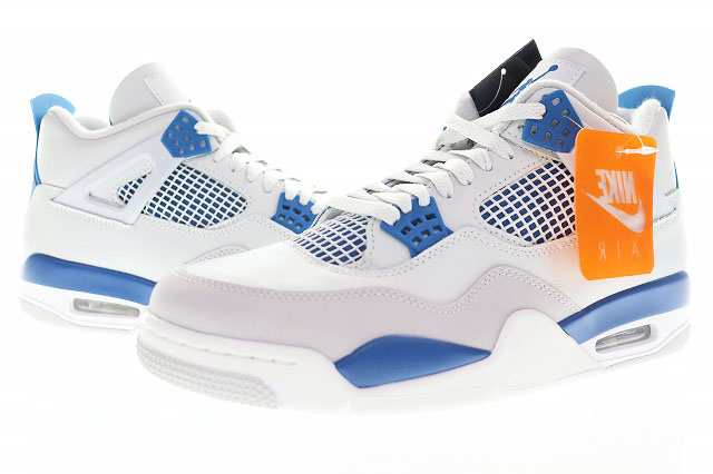 【中古】ナイキ NIKE AIR JORDAN 4 RETRO MILITARY BLUE 28.5cm FV5029-141 エア ジョーダン ブルー ▲■ 240930