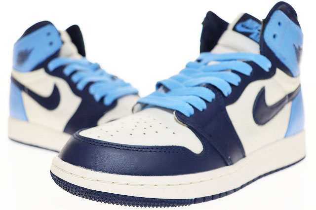 【中古】ナイキ NIKE JORDAN 1 RETRO HIGH OG GS OBSIDIAN 23.5cm 575441-140 ジョーダン レトロ ハイ ▲■241005