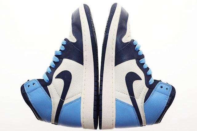 【中古】ナイキ NIKE JORDAN 1 RETRO HIGH OG GS OBSIDIAN 23.5cm 575441-140 ジョーダン レトロ ハイ ●▲■241005