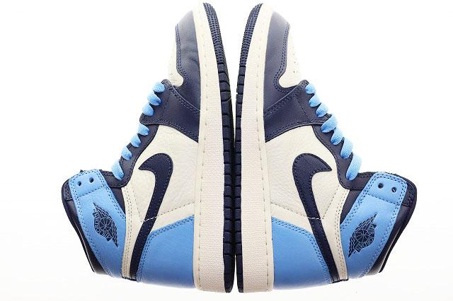 【中古】ナイキ NIKE JORDAN 1 RETRO HIGH OG GS OBSIDIAN 23.5cm 575441-140 ジョーダン レトロ ハイ ●▲■241005