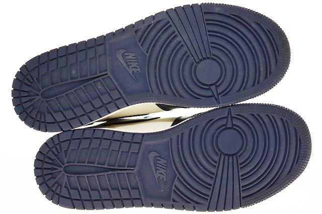 【中古】ナイキ NIKE JORDAN 1 RETRO HIGH OG GS OBSIDIAN 23.5cm 575441-140 ジョーダン レトロ ハイ ●▲■241005