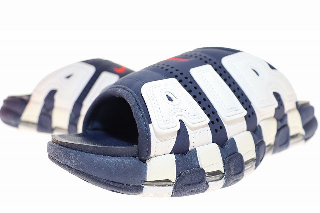 【中古】ナイキ NIKE AIR MORE UPTEMPO SLIDE OLYMPIC NAVY 27cm FQ8699-400 モアテン スライド ▲■241015