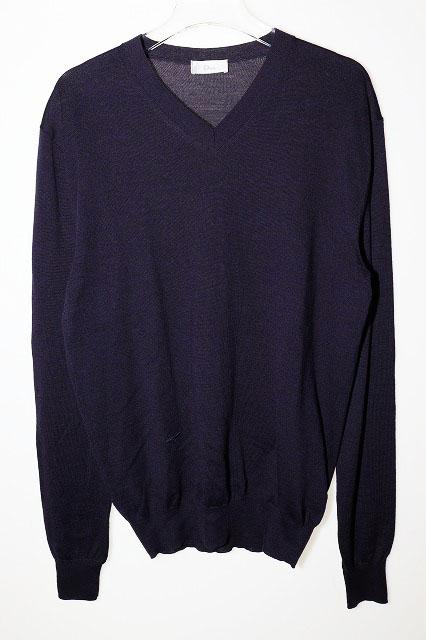 【中古】ディオールオム Dior HOMME Vネック セーター S 003M600BT532 ウール ニット イタリア製 BEE ☆AA★●241229の通販は 15,048円