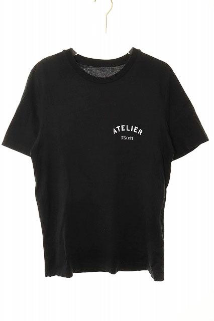 【中古】メゾンマルジェラ Maison Margiela 18SS ATELIER TSHIRT BLACK SIZE 44 S30GC0639 アトリエ Tシャツ 250316