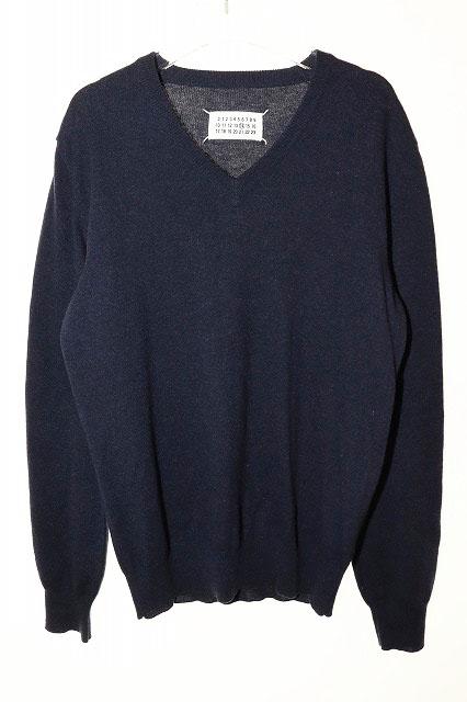 【中古】メゾンマルジェラ Maison Margiela 11AW エルボーパッチ Vネック セーター S S30HA0442 ニット ●241215の通販は 18,469円