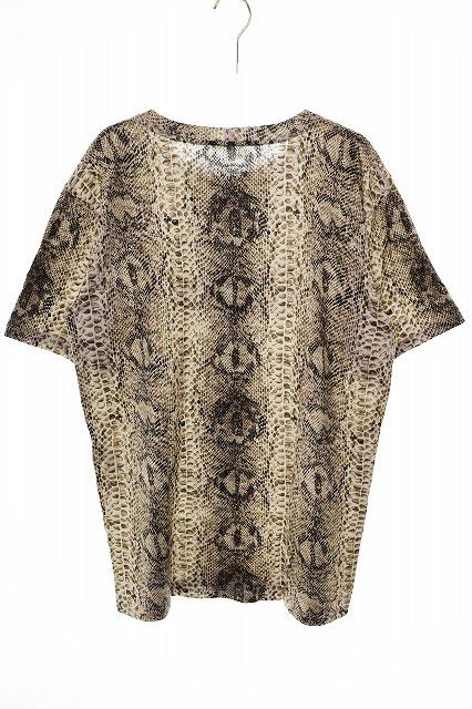 中古】セリーヌ CELINE 22SS SERPENT PYTHON PRINT LOGO LOOSE TEE XS