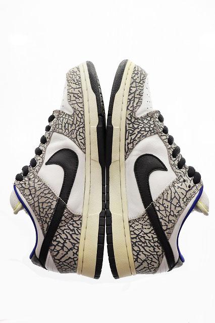 【中古】ナイキ NIKE DUNK LOW PRO SB SUPREME 2002 1st 29糎 WHITE CEMENT 304292-001 ▲241112