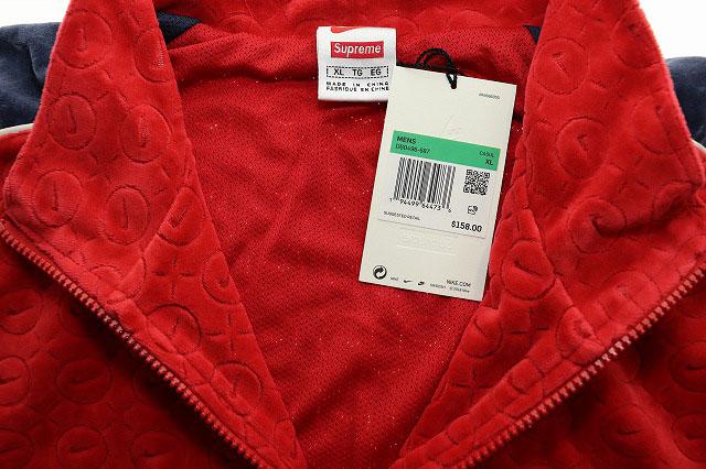 中古】シュプリーム SUPREME × NIKE 21SS VELOUR TRACK JACKET XL
