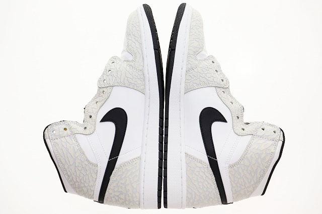 【中古】ナイキ NIKE AIR JORDAN 1 RETRO HIGH WHITE ELEPHANT PRINT 28.5cm 839115-106 AJ1 ▲■250216