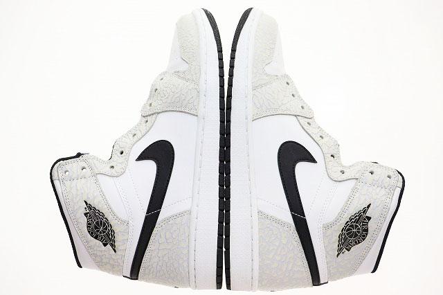 【中古】ナイキ NIKE AIR JORDAN 1 RETRO HIGH WHITE ELEPHANT PRINT 28.5cm 839115-106 AJ1 ▲■250216