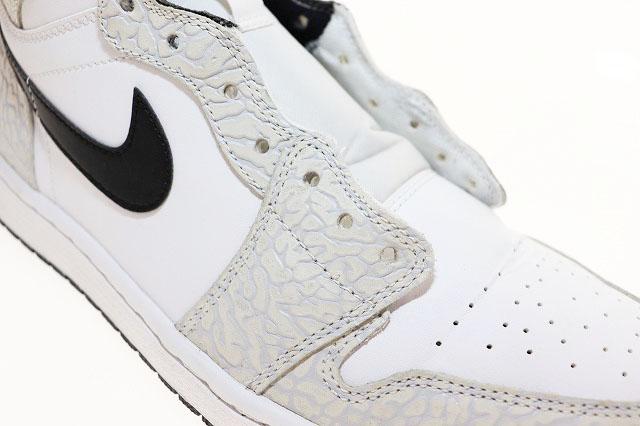 【中古】ナイキ NIKE AIR JORDAN 1 RETRO HIGH WHITE ELEPHANT PRINT 28.5cm 839115-106 AJ1 ▲■250216