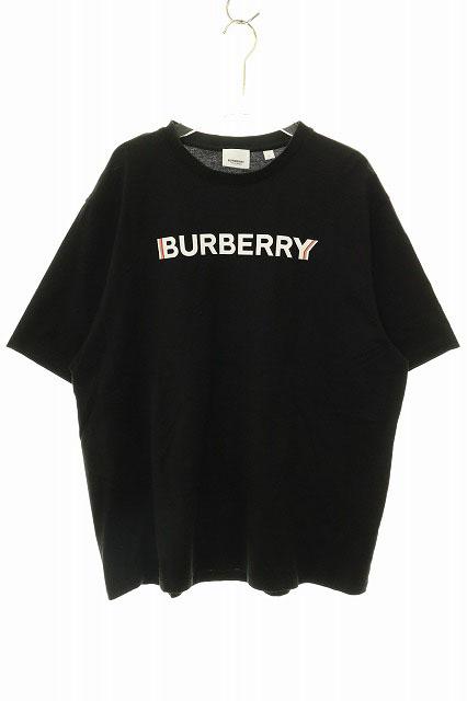 中古】バーバリー BURBERRY LOGO TEE BLACK L 8053010 ロゴ プリント 