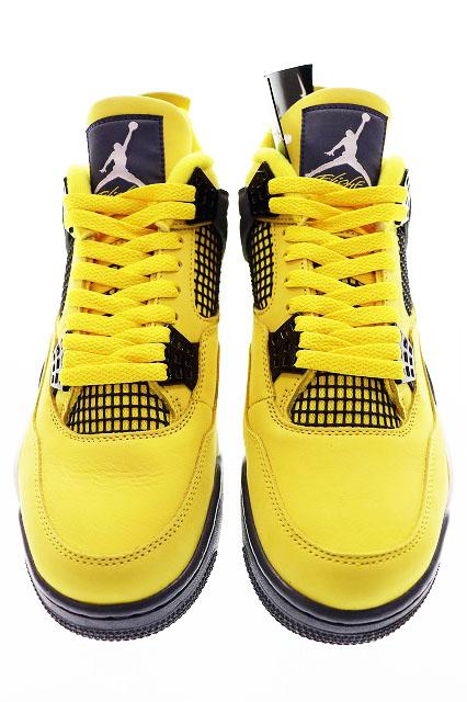 【中古】ナイキ NIKE AIR JORDAN 4 RETRO TOUR YELLOW 2021 27.5cm CT8527-700 AJ4 エア ジョーダン IV ▲■250131