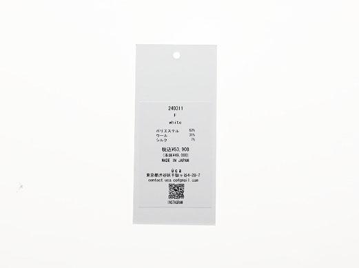 【中古】uca SRY WILD VEST WHITE F 240311 ワイルド ベスト ホワイト 【ブランド古着ベクトル】 ●■250305_5