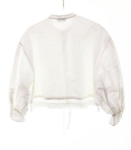 HYKE ハイクバルーンスリーブブラウスWhite