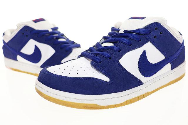 中古】ナイキ NIKE SB DUNK LOW PRO PRM LOS ANGELES DODGERS DEEP
