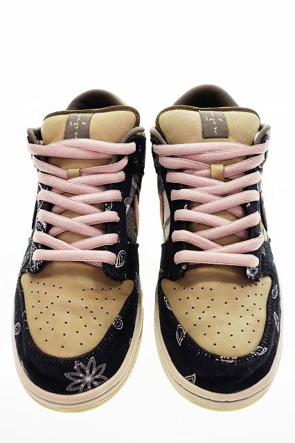 【中古】ナイキ NIKE SB DUNK LOW PRM QS TRAVIS SCOTT 2020 28.5cm PREMIUM CT5053-001 ☆AA★▲■250313