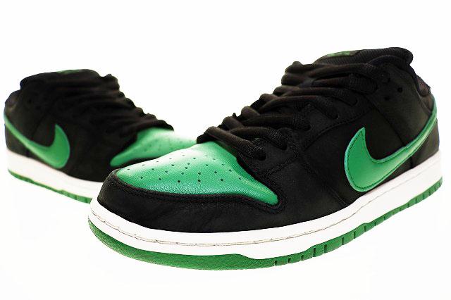 【中古】ナイキ エスビー NIKE SB DUNK LOW PRO PINE GREEN 2019 29.5cm J PACK BLACK BQ6817-005 ▲■250228