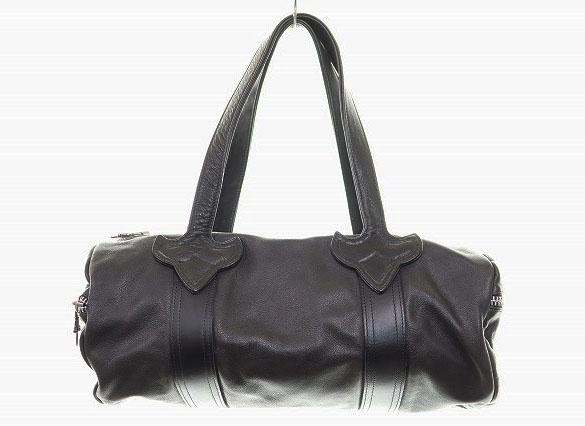 【中古】クロムハーツ CHROME HEARTS DUFFLE TINY タイニー ダッフル レザー ボストン バッグ ☆AA★▲ 250329