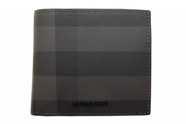 【中古】バーバリー BURBERRY CC BILL COIN CHARCOAL 8070201 A1208 シーシービル  財布 ☆AA★▲■250304