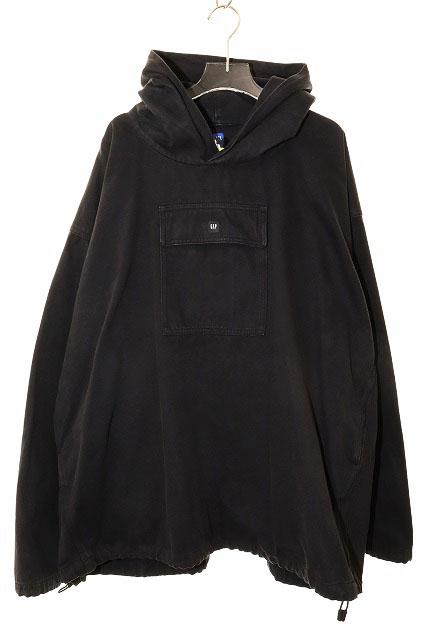 【中古】Yeezy Gap SATEEN ANORAK HOODIE BLACK M 471395-00-1 イージー サテン アノラック フーディ ☆AA★250418
