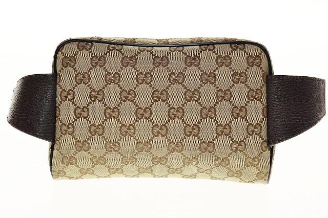 中古】グッチ GUCCI GGキャンバス スクエア ウエストポーチ 449174
