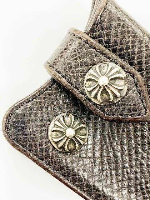 中古】クロムハーツ CHROME HEARTS KEY CASE レザー キーケース クロス