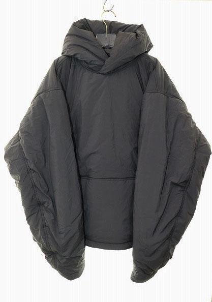 【中古】バレンシアガ BALENCIAGA 22AW OVERSIZED PADDED SHELL HOODIE GREY SIZE 2 720164 TN045 ☆AA★250531