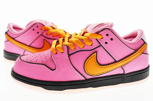 【中古】ナイキ NIKE × THE POWERPUFF GIRLS SB DUNK LOW PRO QS BLOSSOM 22.5cm FD2631-600 ●▲■ 250402