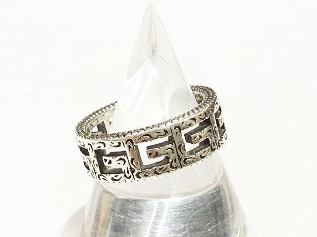 GUCCI グッチ スクエアG アラベスク リング 指輪 ＃15 約14号 SV