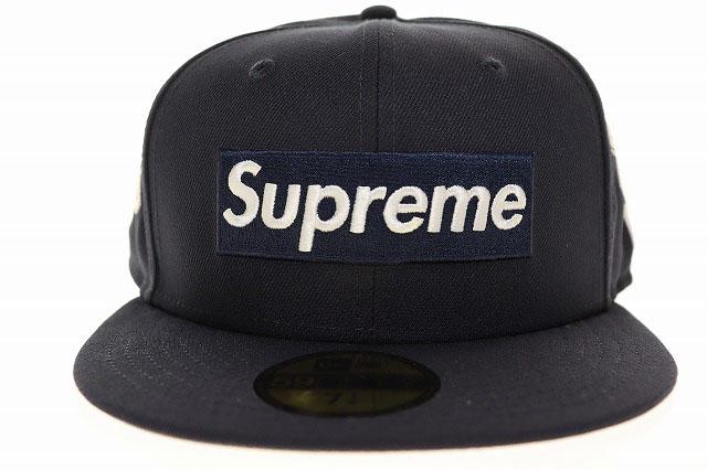 【中古】シュプリーム SUPREME 24AW JERSEYS BOX LOGO NEW ERA NAVY 7 1/4 57.7cm ボックス ロゴ ☆AA★▲■250419