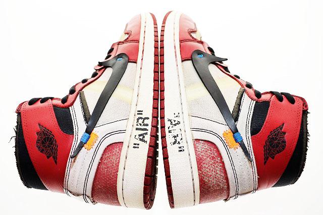 【中古】ナイキ NIKE THE 10 AIR JORDAN 1 OFF-WHITE CHICAGO 2017 26.5cm AA3834-101 AJ1 ☆AA★▲■250627