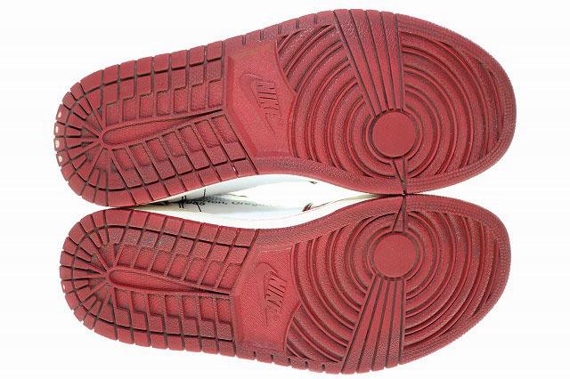 【中古】ナイキ NIKE THE 10 AIR JORDAN 1 OFF-WHITE CHICAGO 2017 26.5cm AA3834-101 AJ1 ☆AA★▲■250627