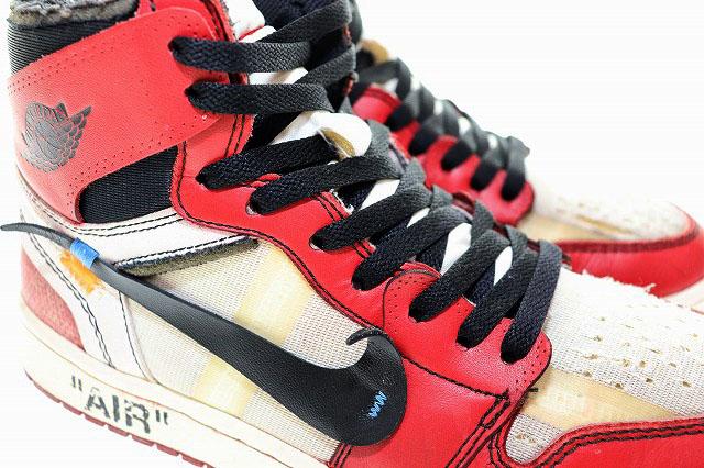 【中古】ナイキ NIKE THE 10 AIR JORDAN 1 OFF-WHITE CHICAGO 2017 26.5cm AA3834-101 AJ1 ☆AA★▲■250627
