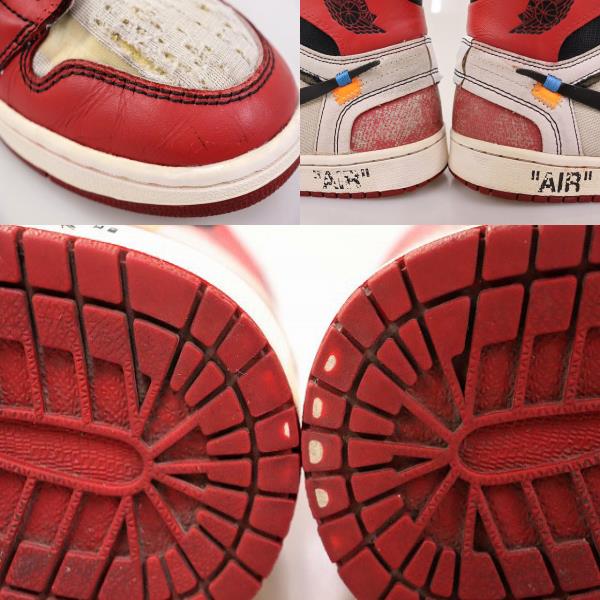 【中古】ナイキ NIKE THE 10 AIR JORDAN 1 OFF-WHITE CHICAGO 2017 26.5cm AA3834-101 AJ1 ☆AA★▲■250627