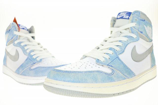 【中古】ナイキ NIKE AIR JORDAN 1 RETRO HIGH OG HYPER  LIGHT SMOKE GREY エア ジョーダン レトロ ハイ ▲■