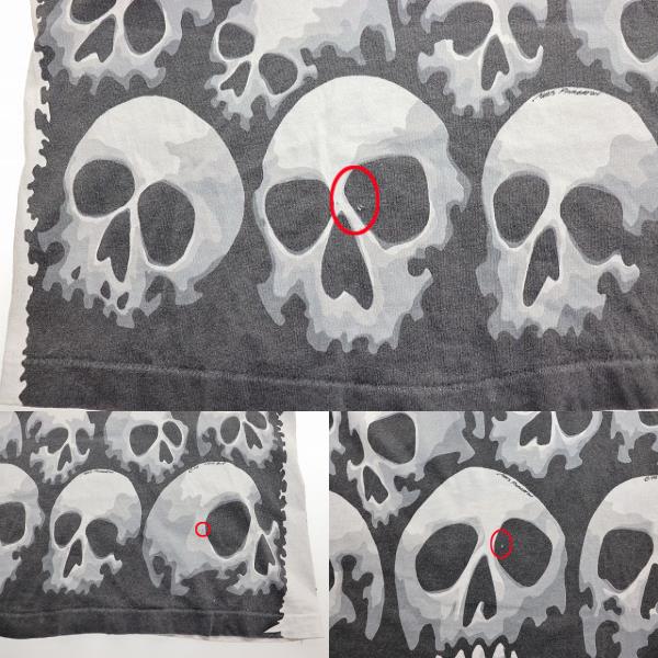 中古】LIQUID BLUE 90S SKULL TEE XL USA製 92年 リキッドブルー