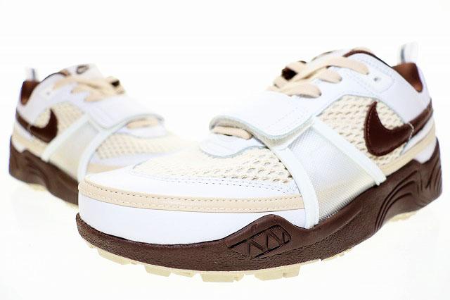 【中古】ナイキ NIKE ZOOM FIELD JAXX WHITE AND LIGHT CHOCOLATE 2025 26cm TRAVIS SCOTT HQ3073-100 ▲■250512