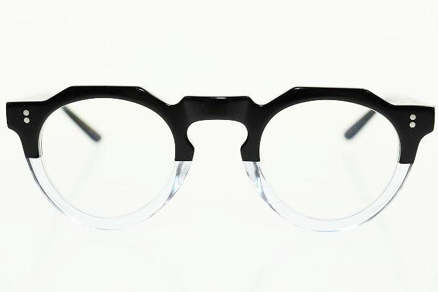 【中古】LESCA LUNETIER PICA BLACK CRYSTAL レスカ ルネティエ ピカ アイウェア メガネ 眼鏡 度入り ▲■250525