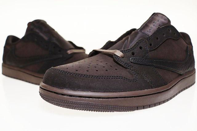 【中古】ナイキ NIKE × TRAVIS SCOTT AIR JORDAN 1 LOW OG SP VELVET BROWN 27?p DM7866-202 AJ1 ☆AA★▲■250712