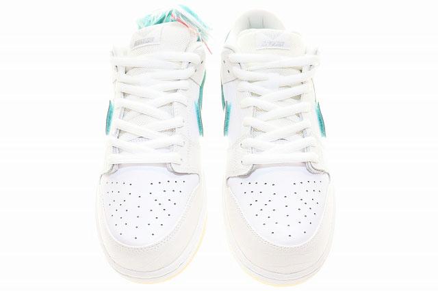 【中古】ナイキ NIKE SB DUNK LOW PRO OG QS DIAMOND SUPPLY CO. 2018 29.5cm WHITE BV1310-100 ▲■250515