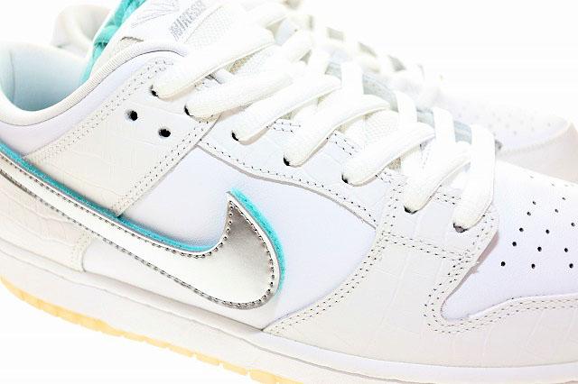 【中古】ナイキ NIKE SB DUNK LOW PRO OG QS DIAMOND SUPPLY CO. 2018 29.5cm WHITE BV1310-100 ▲■250515