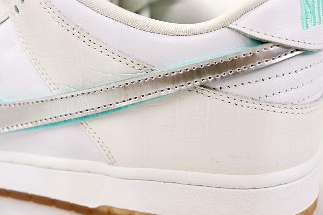 【中古】ナイキ NIKE SB DUNK LOW PRO OG QS DIAMOND SUPPLY CO. 2018 29.5cm WHITE BV1310-100 ▲■250515