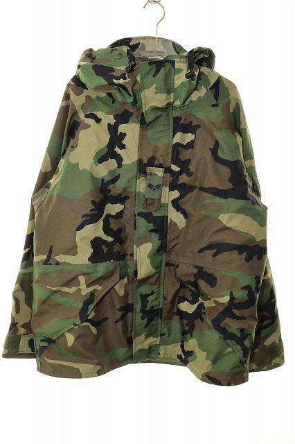 【中古】USARMY ECWCS PARKA M SP0100-05-D-4040 05年製 ウッドランドカモ マウンテンパーカ カーキ ●250515