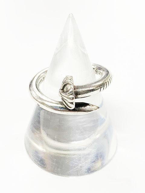 CHROME HEARTS ネイルリング クロスボール カスタムダイヤ クロム